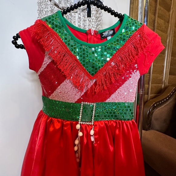 JOJO’S CLOSET CHRISTMAS DRESS - Picture 3 of 8